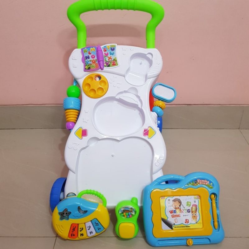 Mainan Baby Push Walker Edukasi - Alat Belajar Jalan Anak Bayi Edukatif