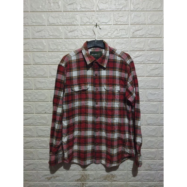 kemeja flanel eddie bauer second
