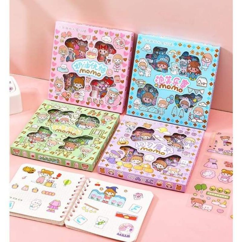 

STIKER MOMO ISI 100 LEMBAR/ Stiker Kartun Korea Lucu