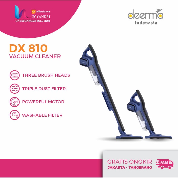 Vacuum Cleaner Multi 2 in 1 Deerma DX810 Hand-held Portable NEW PRODUK