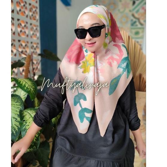 Free Ongkir/ denay motif denay kw denay premium segiempat motif hijab segiempat polos