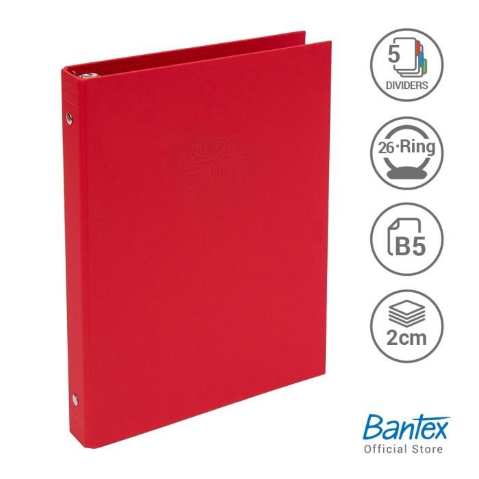 

Bantex Exclusive Multiring Binder B5 26 Ring O 25mm Red #1327 09+P