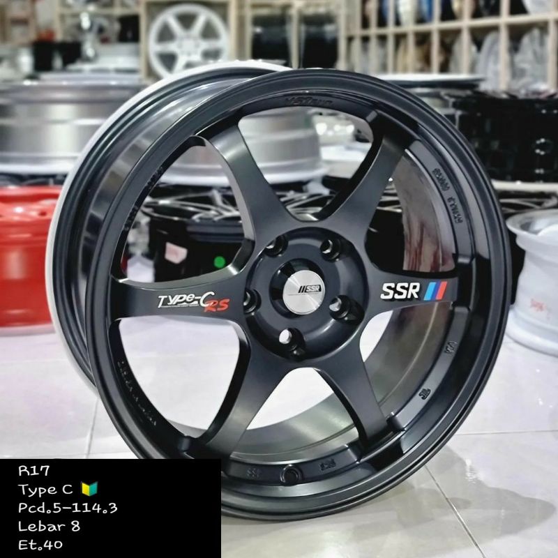 velg racing mobil hrv ssr type c ring 17 leba r8 et 40 untuk xpander innova terios rush creta civic 