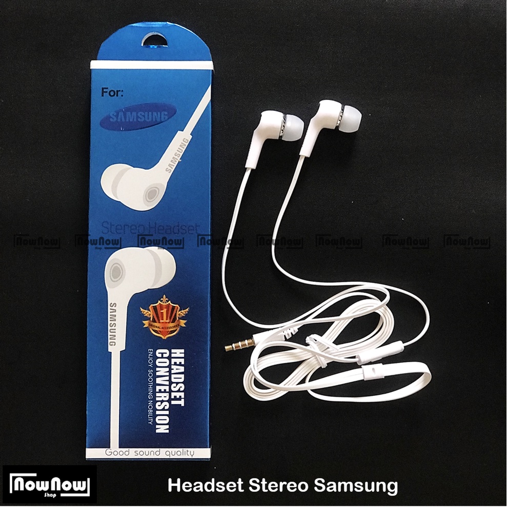 Headset Earphone Handsfree Stereo Samsung Galaxy Ace Grand Young Core S4 S5 S6 S7 Note 2 3 4 5 8 A3 A11 M11