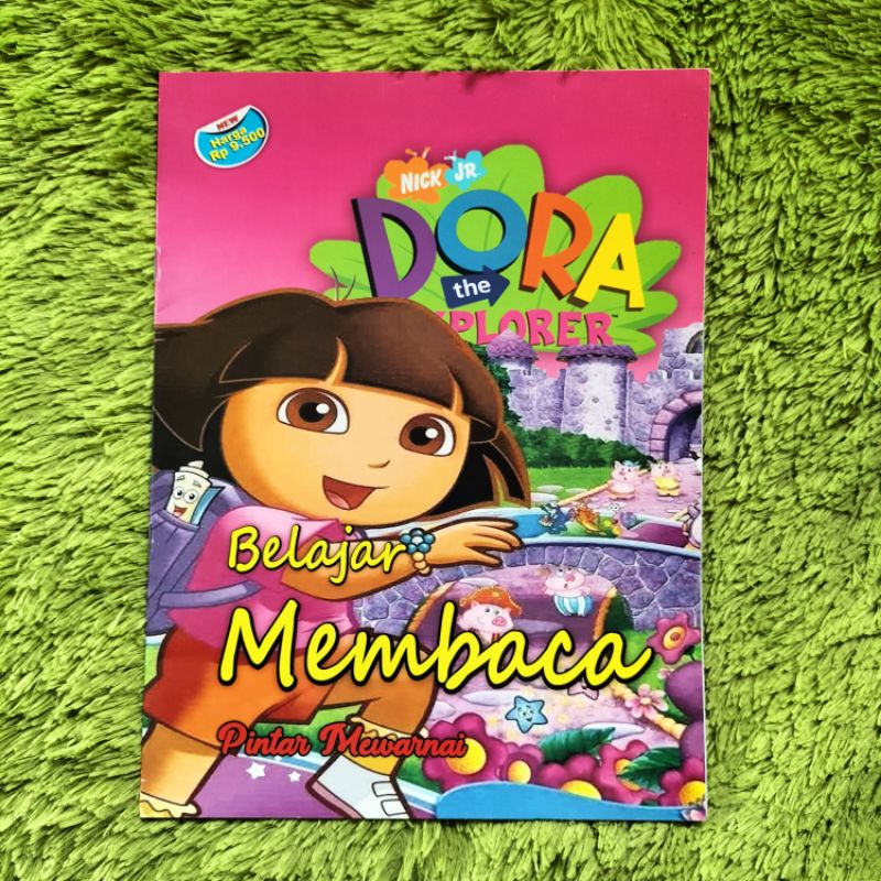 ORIGINAL BUKU PINTAR MEWARNAI DORA THE EXPLORER BELAJAR MEMBACA