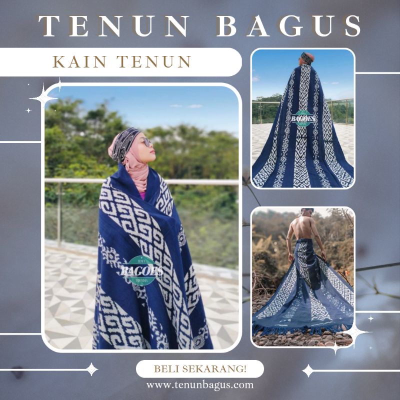Kain Tenun Blanket Etnik Troso Jepara Motif Nusantara - Kain Tenun Troso + Kain Tenun Etnik - Kain T