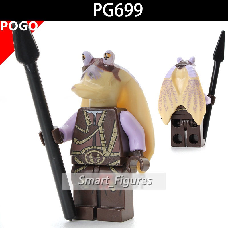 Mainan Action Figure Minifigures Princess Leia Even Piell Gungan Master Yoda Star Wars PG8049