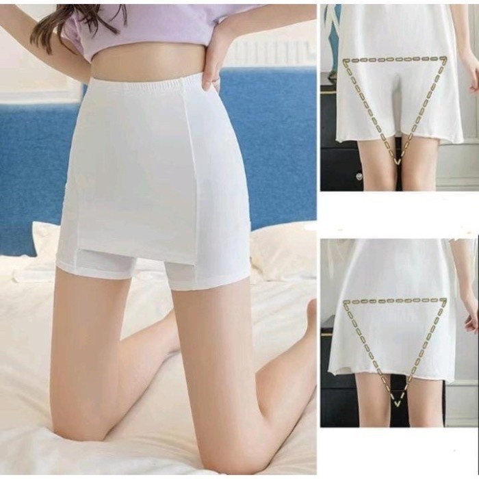 barokahgamis crotchlce silk safety shorts pants / celana pendek wanita