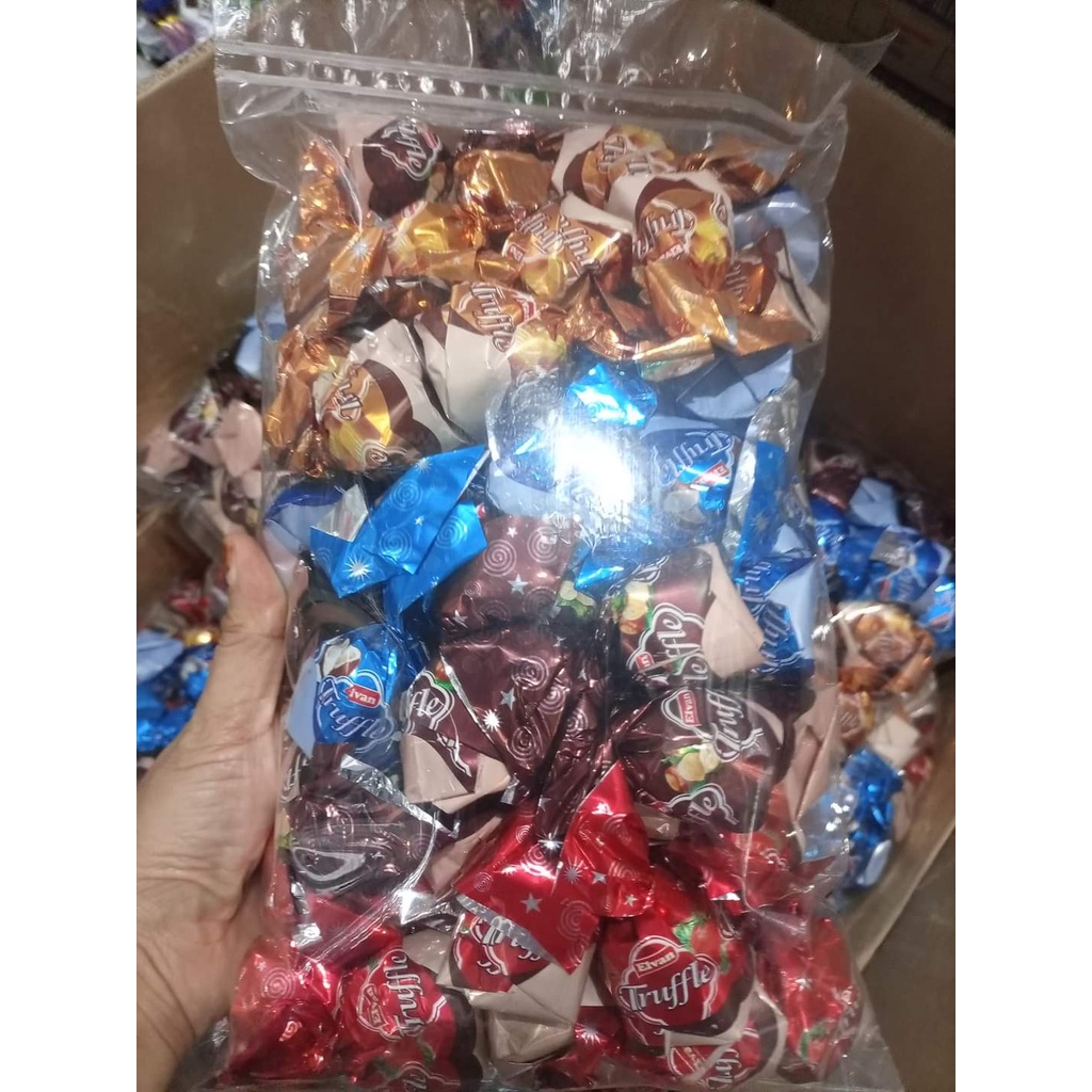 

Choklat Truffle Pack eco, 1,4kg, 1,2kg, 1kg Bungkus, Truffle MIX, Khusus MIX