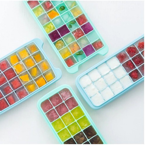 [DGB] CETAKAN CETAK ES BATU KOTAK SILIKON 24 GRID SILICON PUDDING PUDING AGAR JELLY 24 LUBANG ICE MOLD MULTIFUNGSI SERBAGUNA