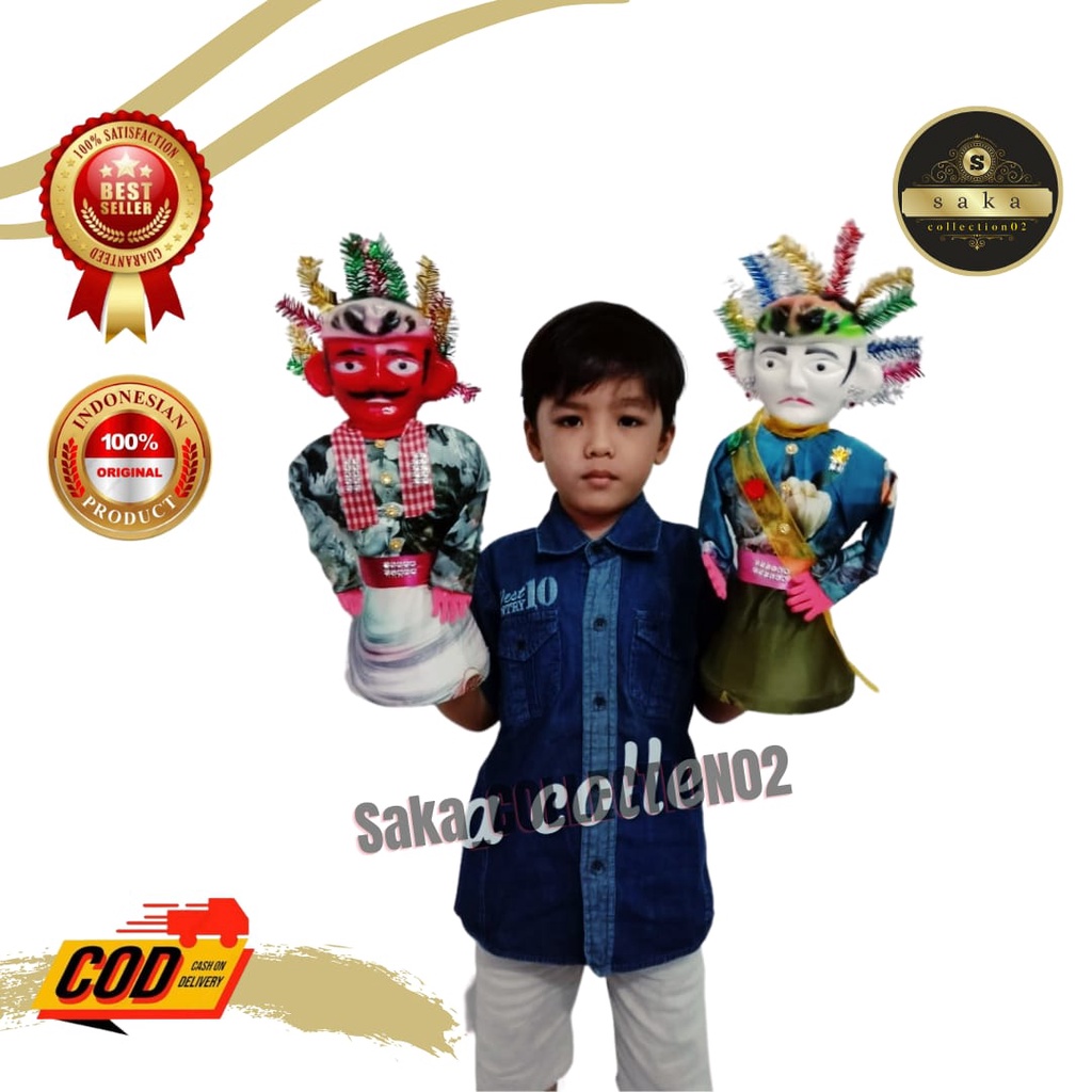 1 PASANG BONEKA ONDEL- ONDEL TERLARIS Tinggi 33cm