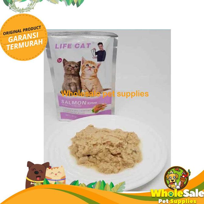 Sale Makanan Kucing Basah Wet Food LIFE CAT Pouch 1 BOX ISI 24pcs /PERAWATAN KUCING LENGKAP/PERAWATAN KUCING PERSIA/PERAWATAN KUCING KECIL/PERAWATAN KUCING HAMIL