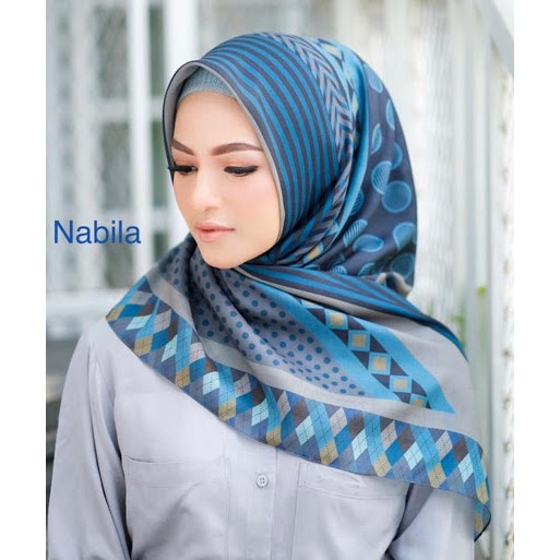 PROMO/NABILA/JILBAB VOAL PREMIUM/GROSIR HIJAB/HIJAB SEGI EMPAT/VOAL MOTIF PREMIUM/HIJAB SEGI EMPAT NABILA BIRU LC