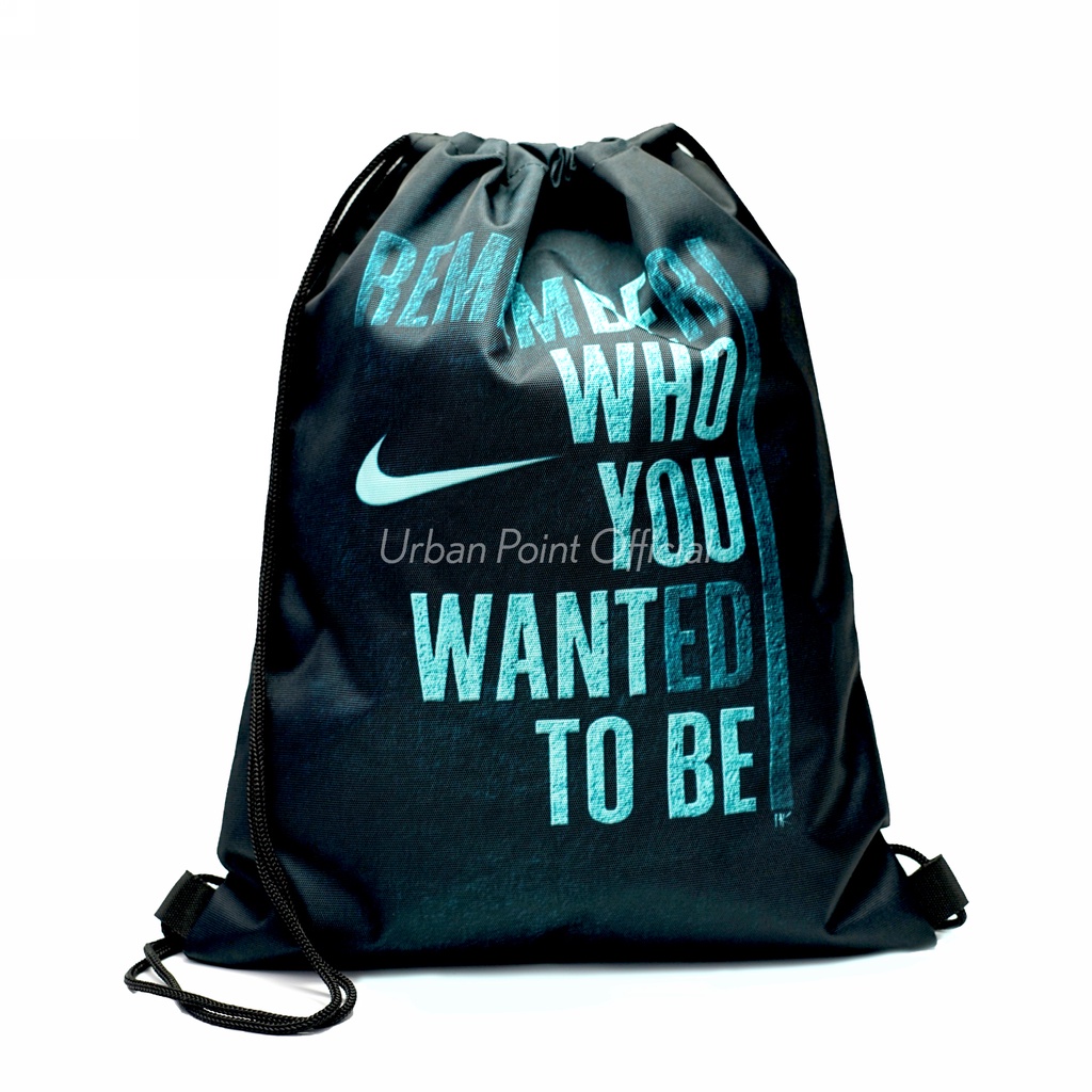 Tas Serut Sport Futsal Pria Gymsack Nike Sepatu Olahraga