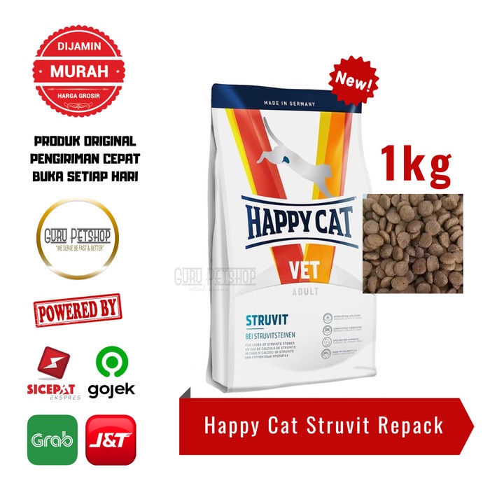 Happy Cat Vet Diet Struvit 1kg Happy Cat Struvit Urinary Dry Cat Food