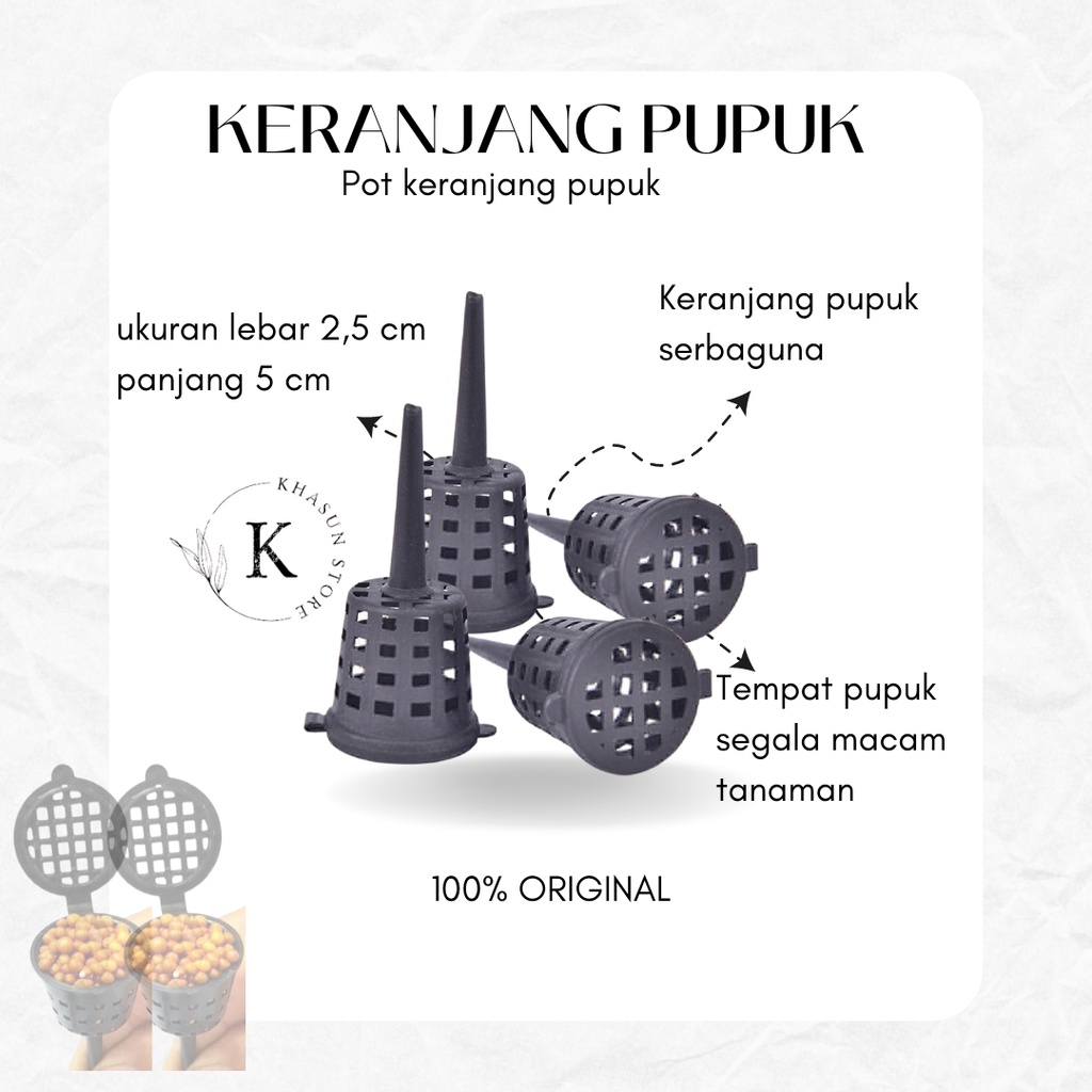 POT KERANJANG PUPUK DEKASTAR OSMOCOTE TANAMAN ANGGREK BONSAI