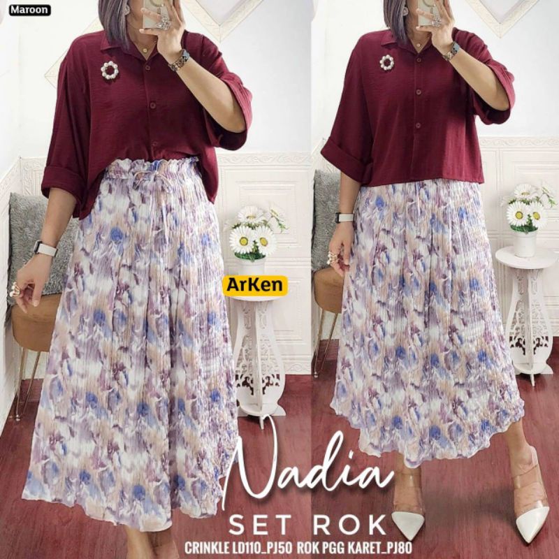 TERBARU  '' BAJU NADIA SET ROK  BY ARKEN