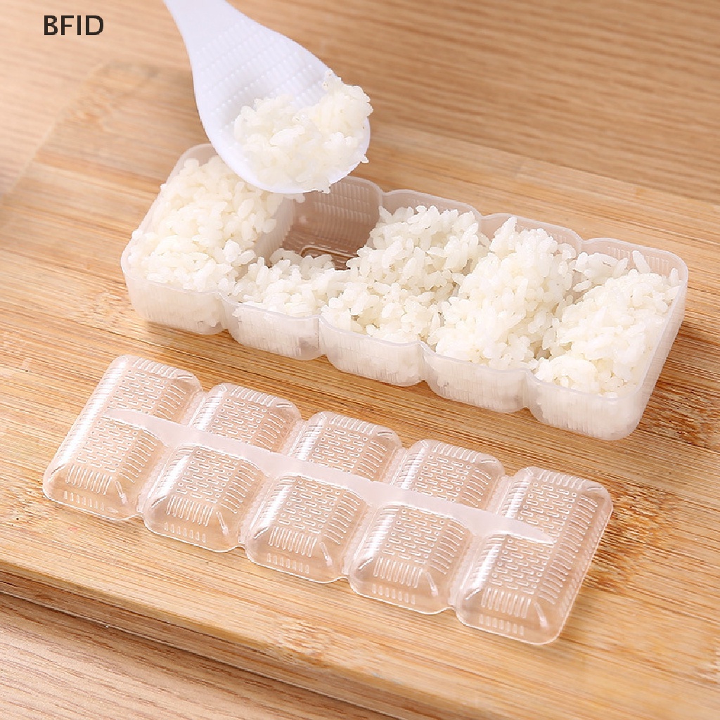 [BFID] 5roll Sushi Maker Cetakan Sushi Japan Nigiri Sushi Mold Rice Ball Bento Tools [ID]