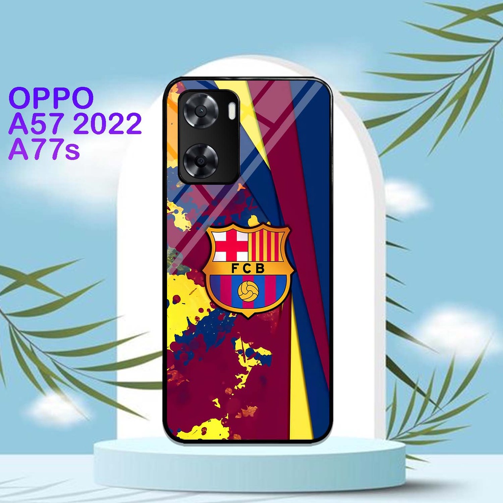 CASE GLOSSY Oppo A57 2022 | A77S | CASING HP KILAU Motif BOLA