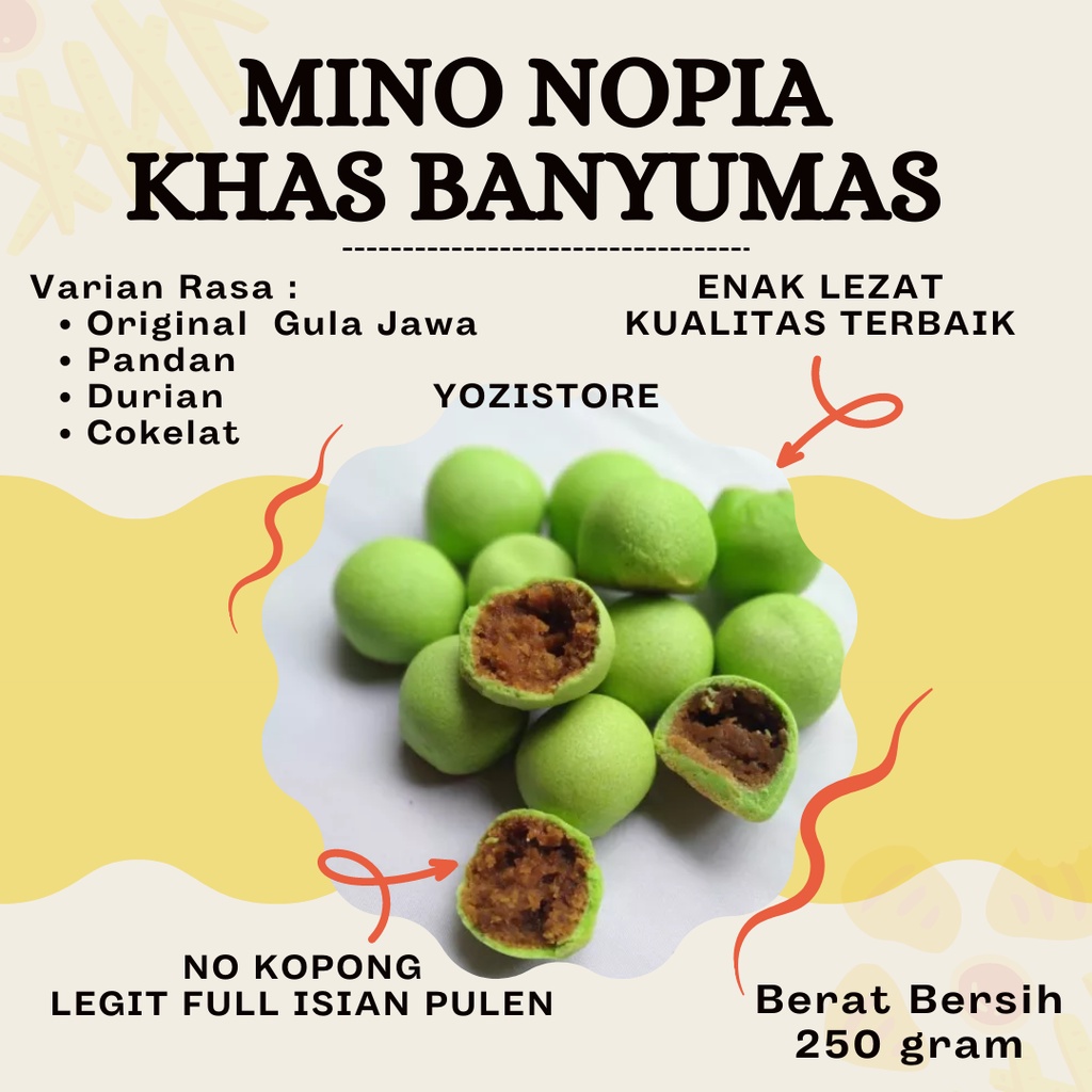 

Nopia Mino Banyumas Super Legit Paling Enak Lezat Full Isian No Kopong - Snack Jajanan Kue Kering Lebaran Mino Oleh Oleh Khas Banyumas