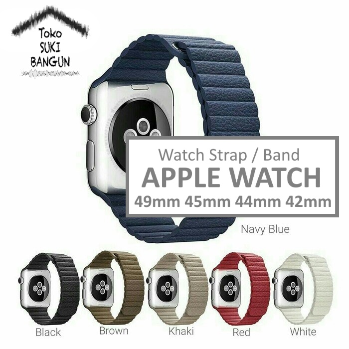 Strap Apple Watch Series Ultra 8 7 6 5 4 3 2 1 49mm 45mm 44mm 42mm TALI JAM Magnetic Leather Loop