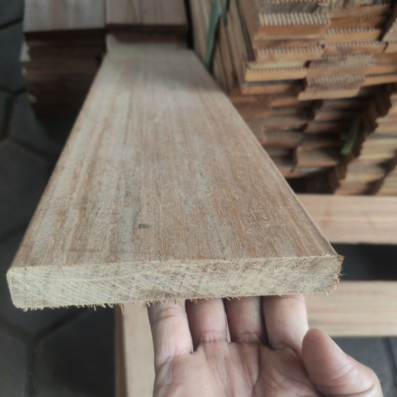 Jual Decking Bengkirai Lantai Kayu Pagar Polos X X Cm