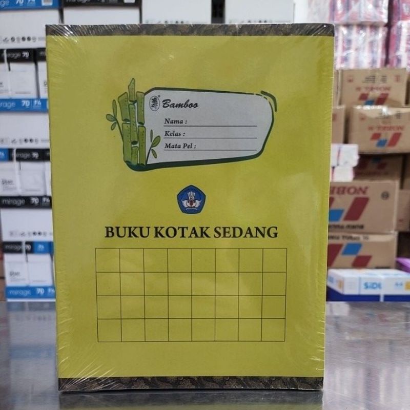 

Buku Kotak Sedang Bamboo isi 38 Lembar (1Pak isi 10 Buku)