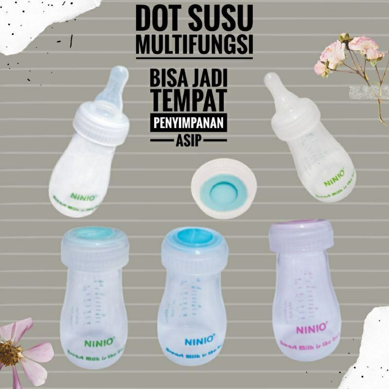 Gabag Breast Milk Storage 120ml isi 30 | Ninio Breast Milk Storage Bottles PP 120ml BPA Free | Botol Penyimpanan Asi Ninio