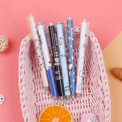 ⭐️𝐈𝐇𝐒 𝟓𝟗𝟓 𝐋𝐚𝐦𝐩𝐮𝐧𝐠⭐️Pulpen Gel Motif Snoopy Pulpen Pelajar Dan Kantor Pena Lucu Puppy Snoopy Press Gel Pen