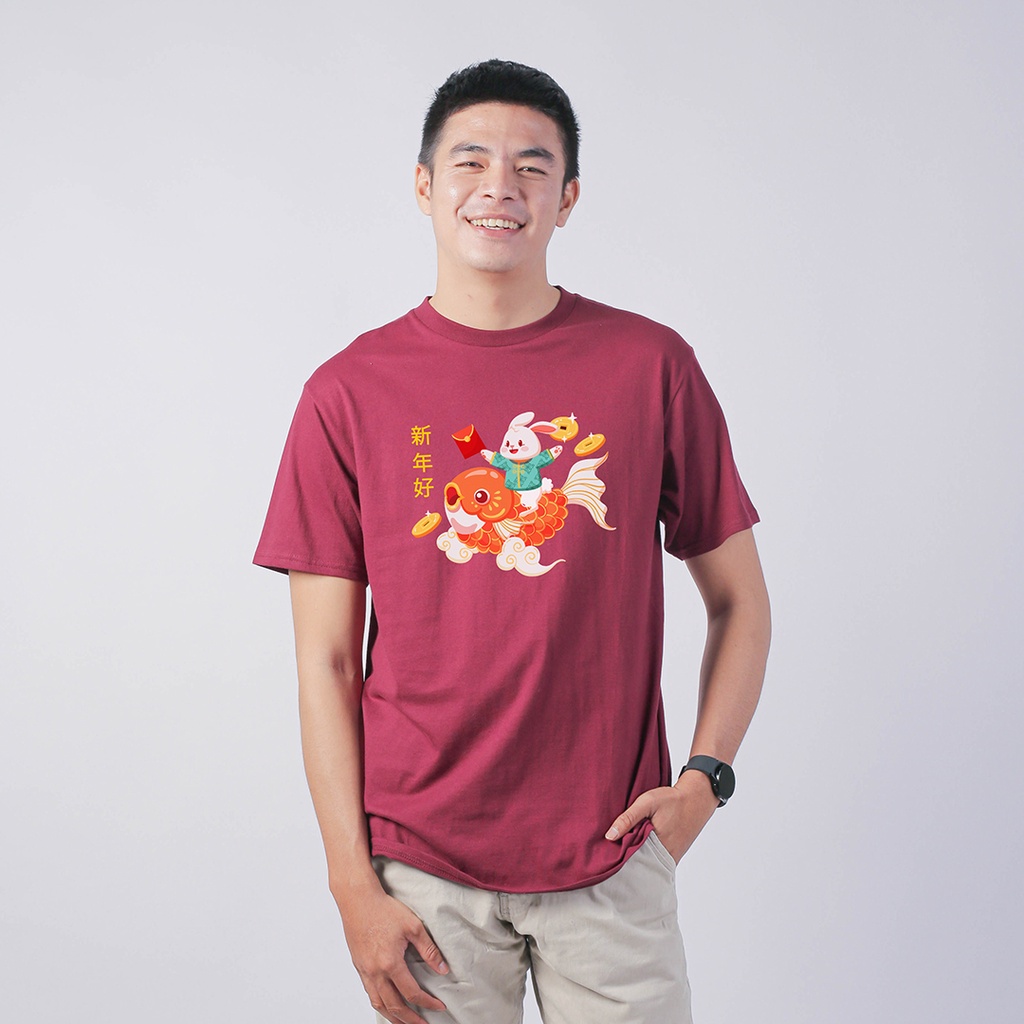 Kaos Imlek Rabbit Koi New States Apparel Premium Pria dan Wanita