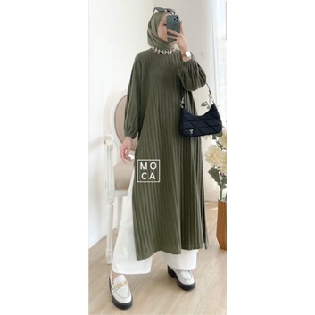 Chafia SPLIT DRESS Tunik Rajut