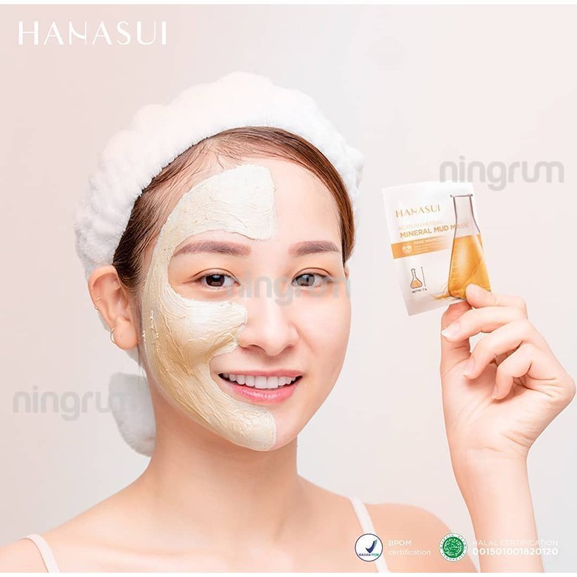 Ningrum Hanasui Masker Naturgo Lightening Peel Off Mask | Peel Off Mask Black Sachet | Masker Gold | Masker Mineral Mud Ori Masker Komedo Peel Off Mask Ori BPOM - 5001