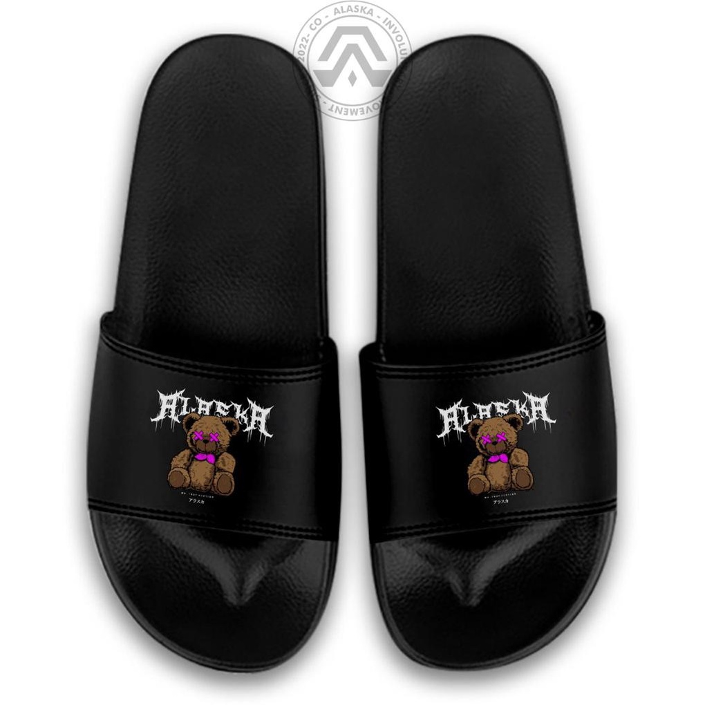 Sandal Slide Pria Original ALASKA Kualitas Premium-Panda Whatsup