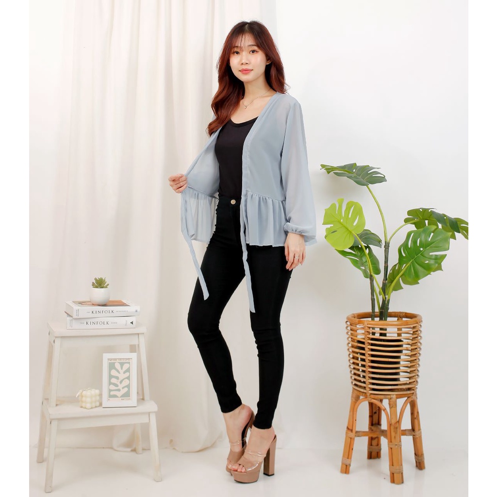 Basic id fashion Cardigan wanita / Outer ceruty / Cardigan jumbo