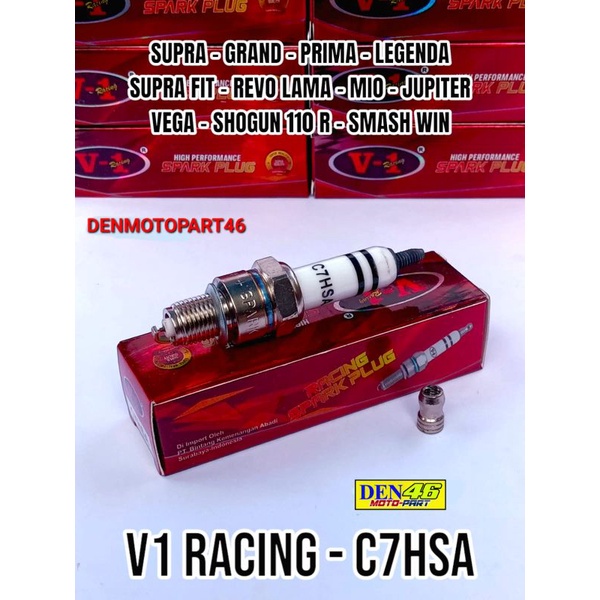 BUSI C7HSA [ V1 RACING ] BUSI MOTOR SUPRA , GRAND , MIO , SMASH , SHOGUN 110 R , JUPITER , VEGA , RE