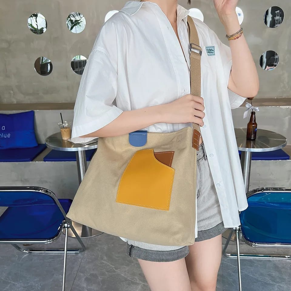 MORMON FREYA - Totebag Wanita Tas Selempang Wanita Tote bag Kanvas