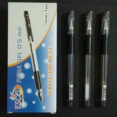 ESCO Pen Gel ES-588 1 Box Isi 12 pcs