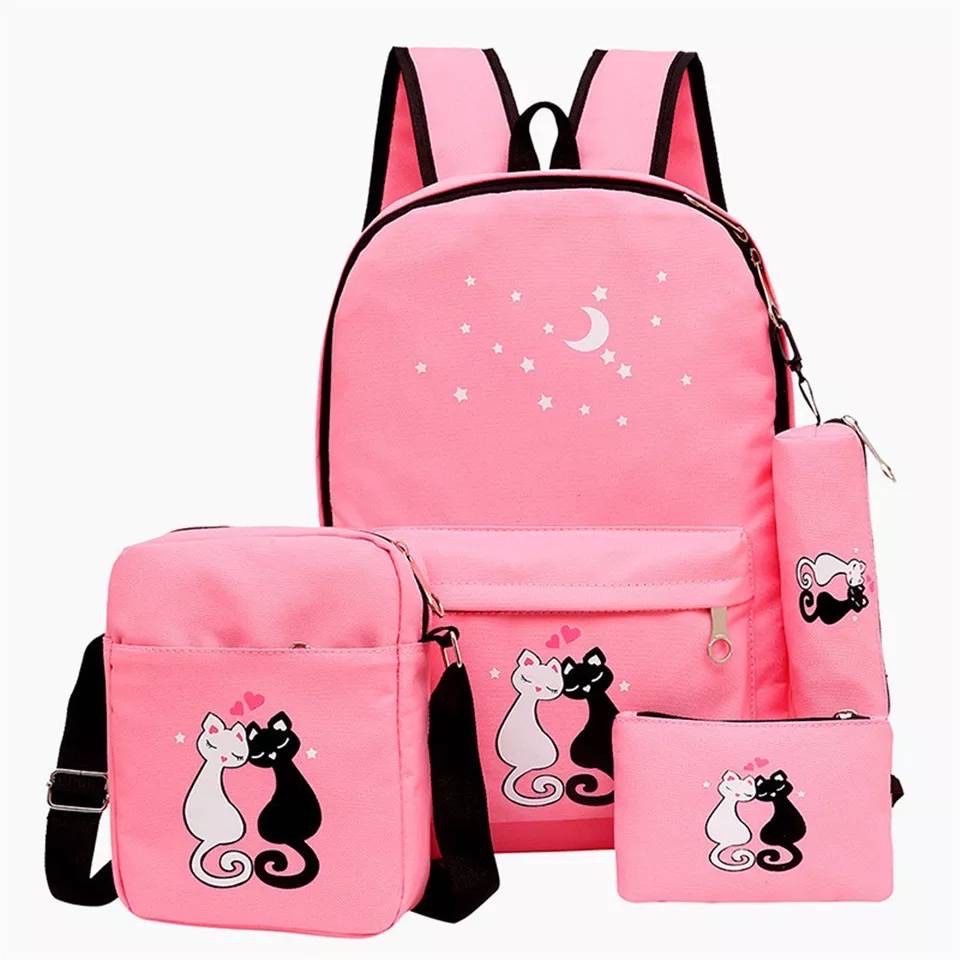 COD SALE 2.2 - BACKPACK KUCING SET 4IN1 KUCING/TAS ANAK/TAS SEKOLAH/TAS BERANAK/TAS PROMO TERMURAH IMPORT KEKINIAN