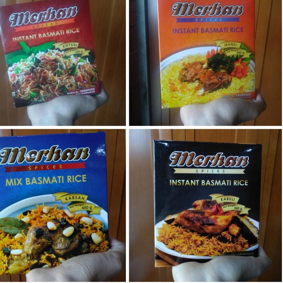 

Limited✔️ ✔️Beras Basmati Instan Merhan Nasi Khas Arab dan Timur Tengah Siap Saji 500gr