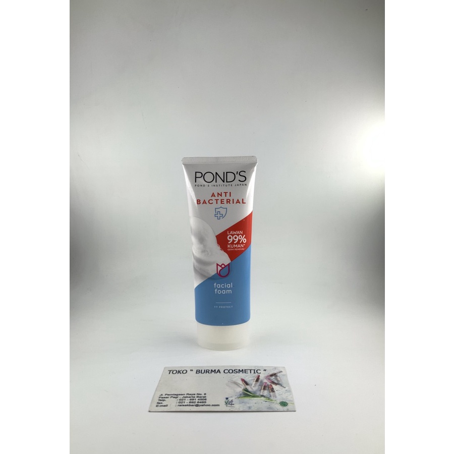 PONDS FACIAL FOAM SABUN MUKA PEMBERSIH WAJAH ANTI BACTERIAL 100G