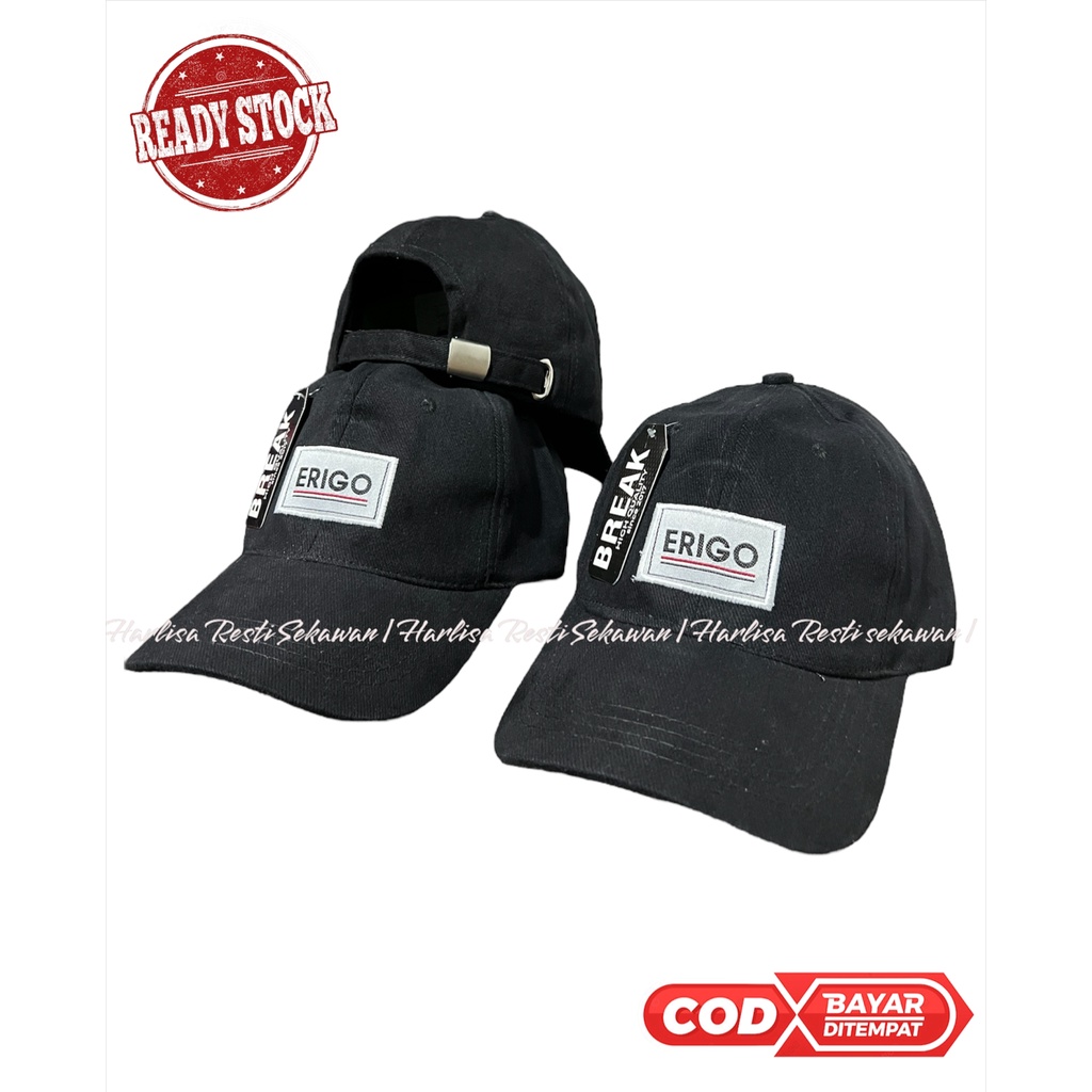 Topi Polo Caps Topi Baseball Erigo Distro Pria Wanita Bahan Rafel Pengait Cakop