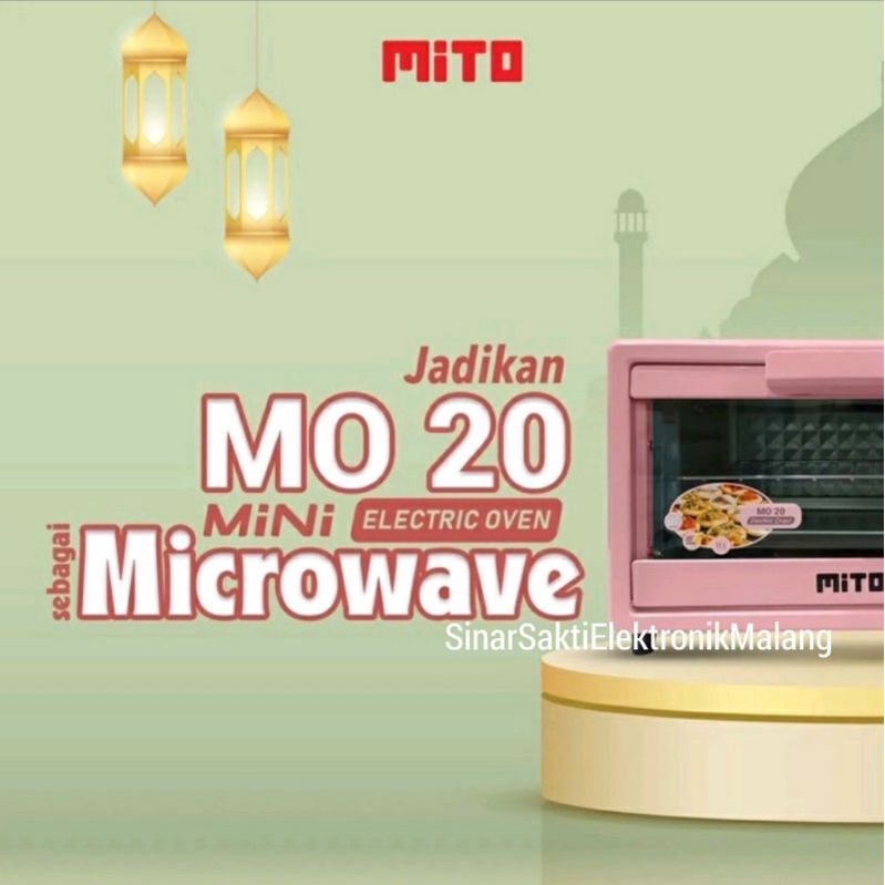 Oven Mito Mini MO 20 - Mito Oven Mini MO20  11 Liter - Oven Listrik Mito MO 20