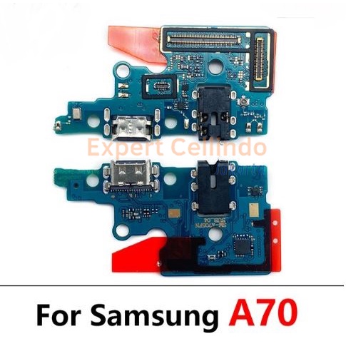 SAMSUNG A70 A705F / FLEXIBEL KONEKTOR CHARGER CON CAS TC - FLEXIBLE MIC CON HF PCB PAPAN CAS