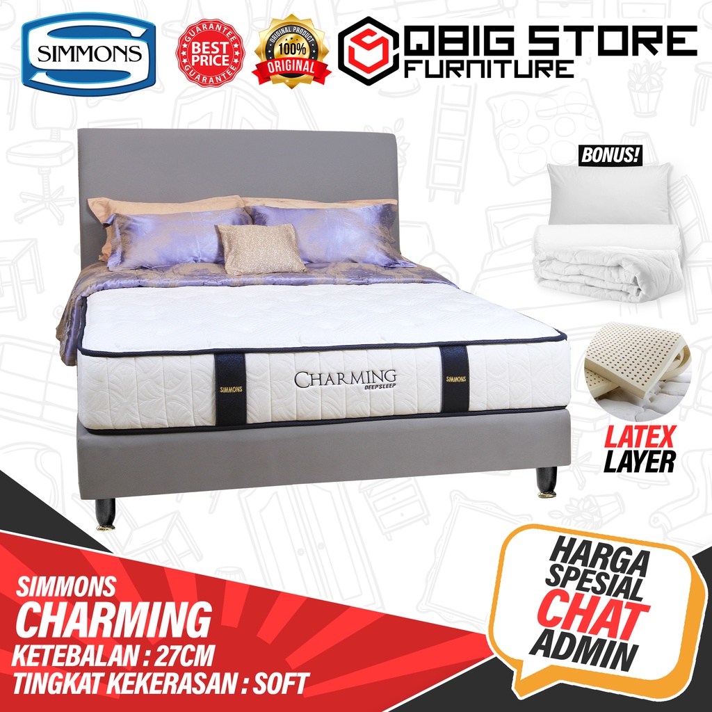 Springbed SIMMONS Charming Kasur Spring bed Simmons Matrass