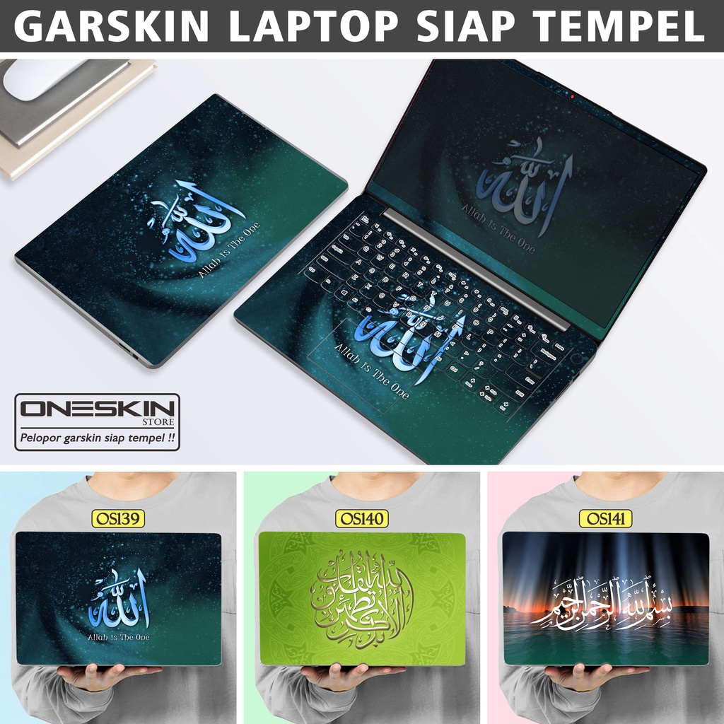 Garskin Sticker Laptop Protector Macbook Full Body Bottom Bezel Palmrest Skin Islamic