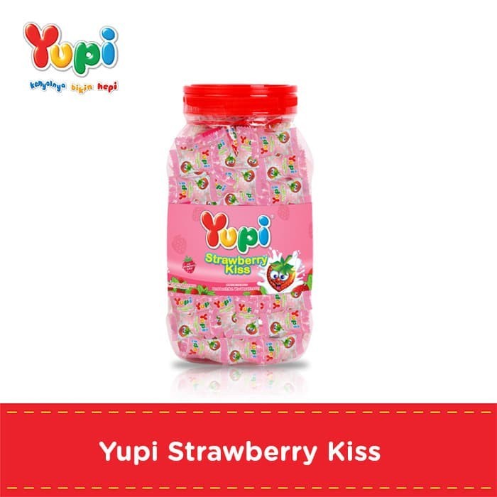 YUPI Kiss Strawberry Jar Toples- DUS