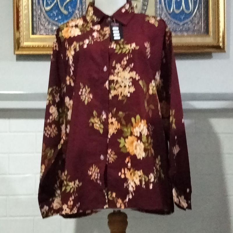 ATASAN  MONALISA /KEMEJA WANITA MOTIF BUNGA