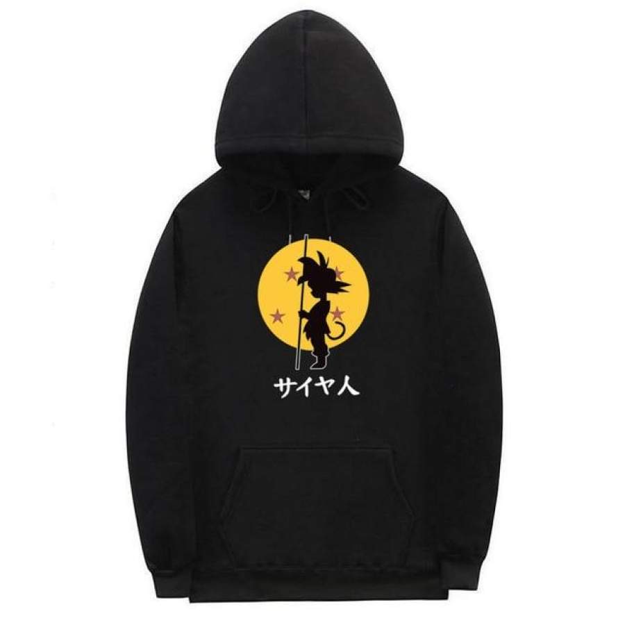 Jumper Hoodie Sungokong/Naruto Front Anime II  Sweater Hoodie Trendy II Sweter Oblong Topi Size M - XL ( Pria &amp; Wanita / Anak &amp; Dewasa )