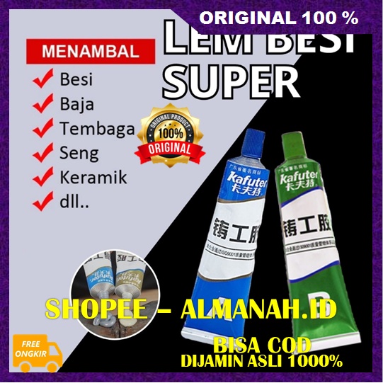 [BISA COD] Lem Besi Super Lem Super Kuat Penambal Besi Anti Bocor ASLI