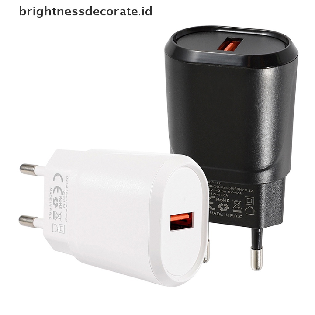 [Birth] Baru 2A 3port Cepat Quick Charge QC 3.0 USB Charger Dinding Power Adapter US EU [ID]